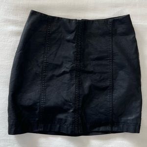 REVOLVE x Free People Faux Leather Mini Skirt